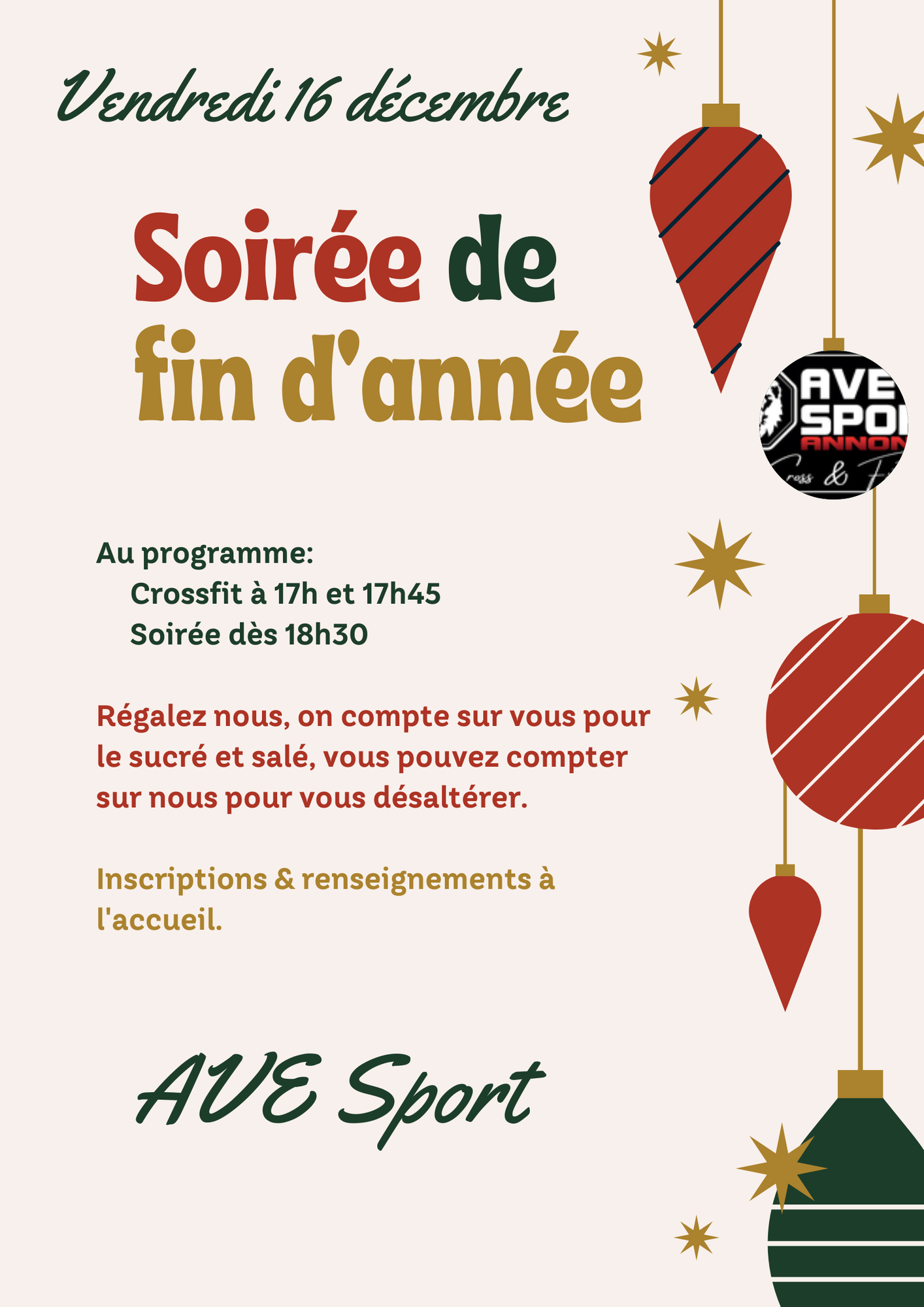 Soirée de fin d'année